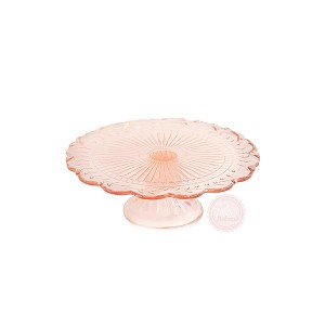 pink cake stand hire
