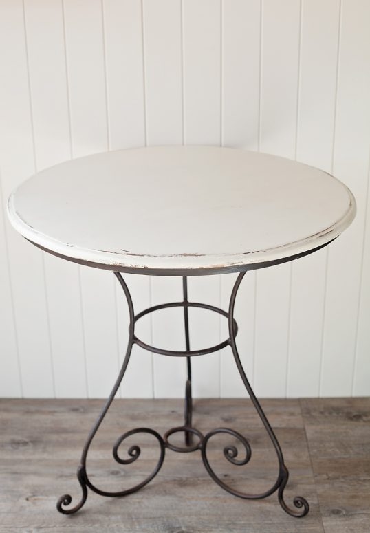 rustic round table