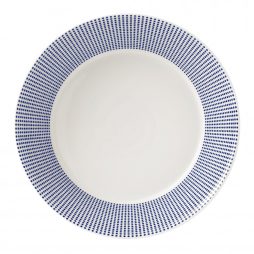blue and white dinnerware hire
