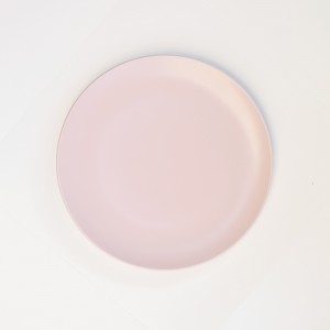 pink dinner plate hire