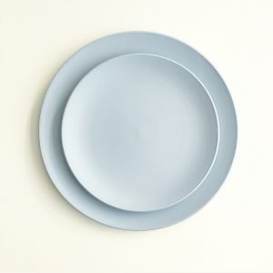 light blue dinner plate hire